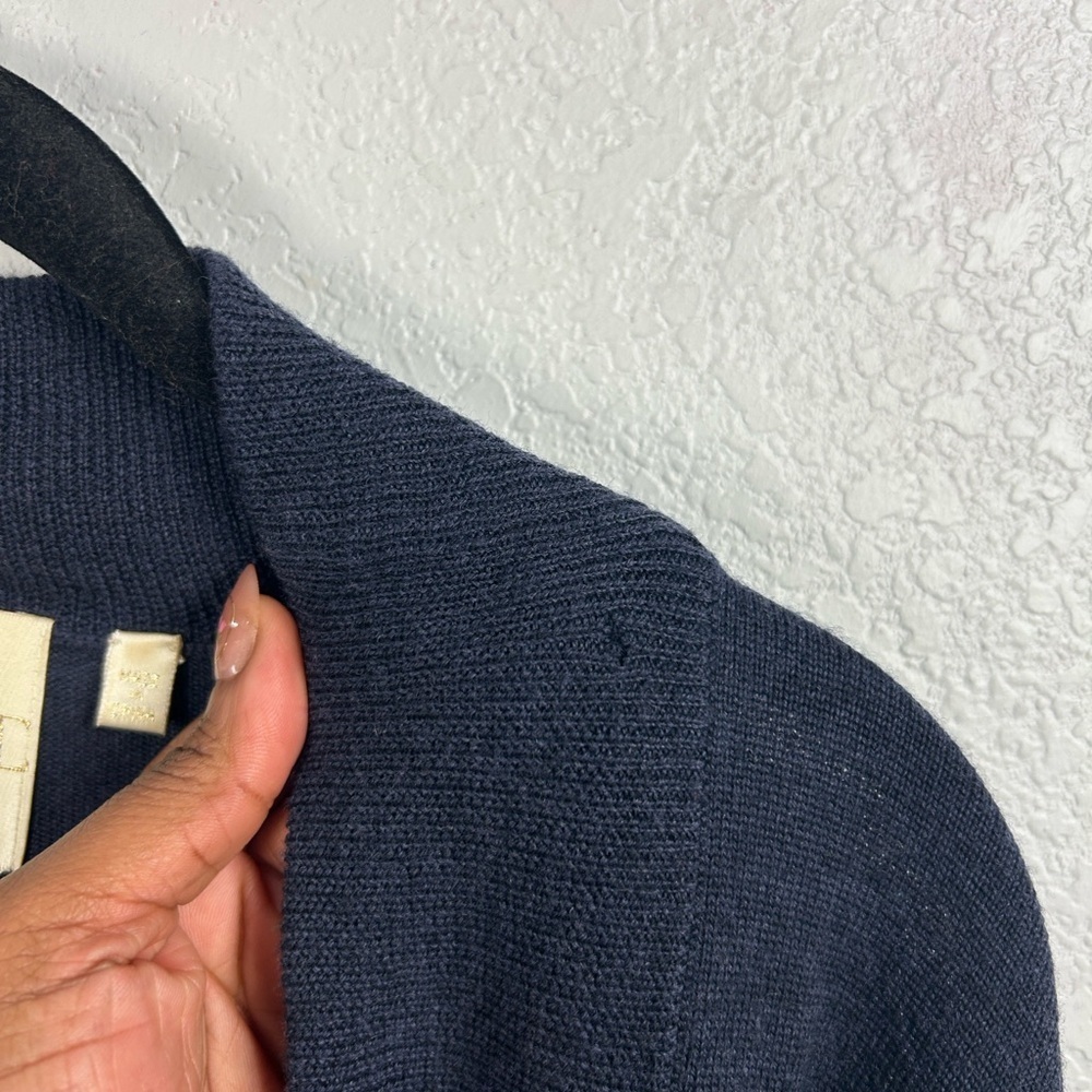 Thread Social Womens Navy Blue cowl Neck Sweater Dress Sz S Long Sleeve Wool - Picture 8 of 8